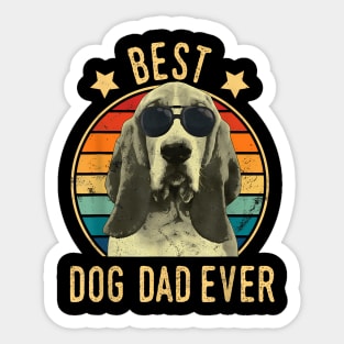 Best Dog Dad Ever Basset Hound Father'S Day Sticker